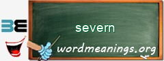 WordMeaning blackboard for severn